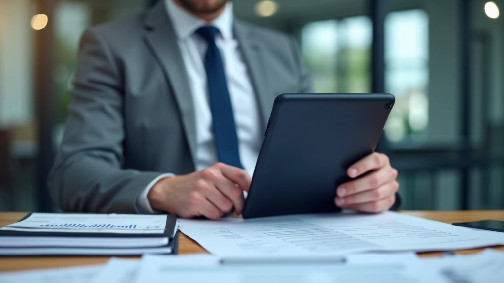 Audit-Checkliste und Finanzkontrolle mit Stift und Tablet auf Schreibtisch