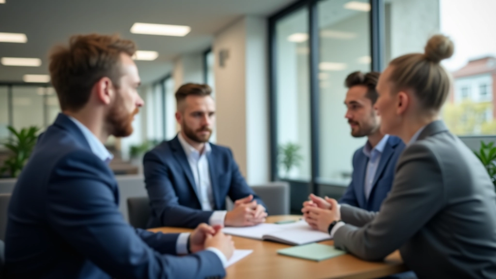 Finanzberater bei Besprechung