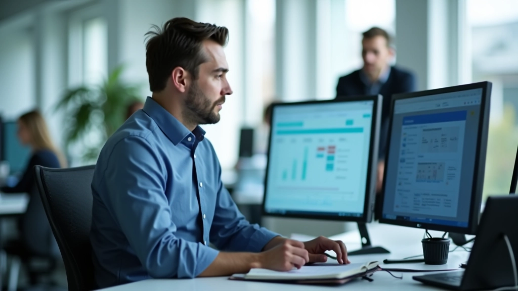 Finanzabgleichverfahren mit Kontoauszügen und Reconciliation-Software auf dem Monitor