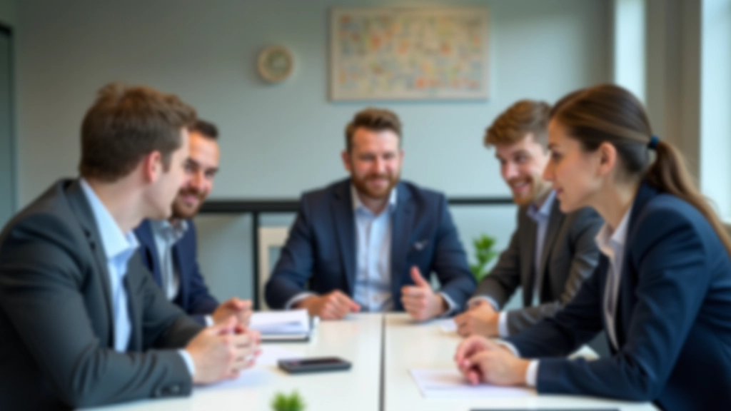 Team-Besprechung Kapitalverwaltung